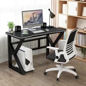 New Design Modern Black And White Gaming Desk For Home Office Custom Computer Table - Image 3