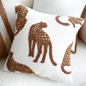 Animal Pattern Cushion Cover Living Room Sofa Decoration Pillow Ring Velvet Embroidery Luxury Backrest Pillowcase - Image 7