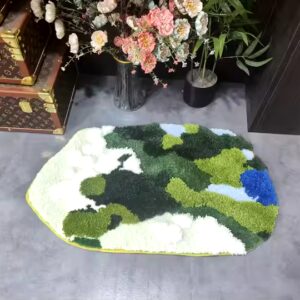 Cute Strawberry Tufted Bath Mat Pink Sweet Girls Soft Plush Home Decor Carpet Bedroom Rug Non-slip Hallway Entrance Doormat - Image 6
