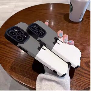 Black Cat Printing Soft TPU Artificial Leather Mobile Phone Cover Case For Iphone 6 7 8 X Xr Xs 11 12 13 14 15 16 Pro Max - Image 6