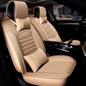 Breathable Car Seat Protector Polyester Universal Car Seat Leather Cover Set - Image 7