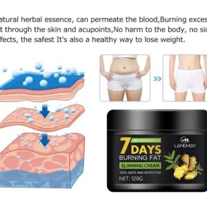 No Side Effect Natural Ginger Herbal 7 3 Days Body Weight Loss Fat Burning Slimming Cream - Image 6