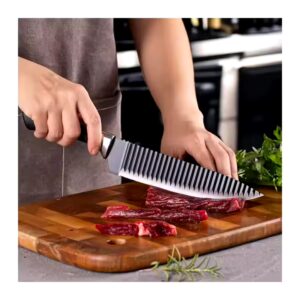 6 Pieces Scissor Vegetable Fruit Peeler Sharp Stainless Steel Kitchen Knives Set Non-stick Coating Knife Set With Gift - Image 7