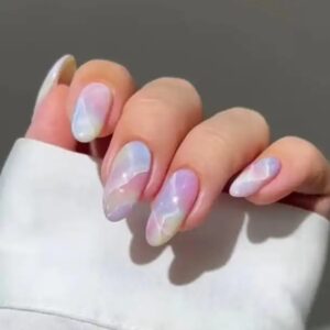 24 pcs nail art tips wholesale press on nails en gros false fake nails with glue - Image 5