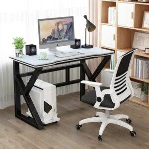 New Design Modern Black And White Gaming Desk For Home Office Custom Computer Table - Image 6