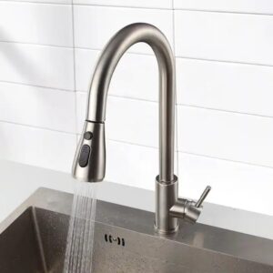kitchen faucet stainless steel 304 water tap modern kichen kitchen taps brass pull out sprayer kitchen mixer sink faucets - Image 3