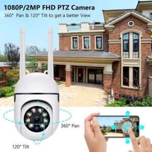 Wide Angle Indoor CCTV Security Camera Night Vision Two Way Audio Memory Card Storage Option Network Floodlight Camera - Image 5
