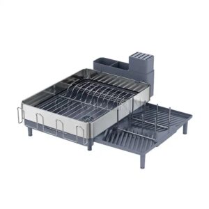 All-in-One Big Capacity Dish Drying Rack Kitchenware Holder Organizer with 360 Water Outlet Pipe - Image 4