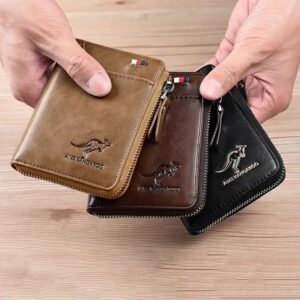 Men's short cowhide wallet - Image 4