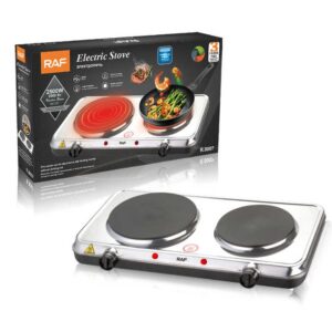 Multiple purposes independent heating regulation two-burner electric heating plate 5 power levels electric hot plate - Image 1