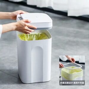 Sensor Automatic Dustbin Nordic Sensor Garbage Can Waste Bins smart trash bin with bag dust bin - Image 4