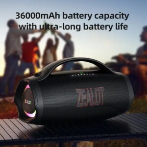 New Design Zealot S98 Bluetooth Speaker RGB LED Lighting High Power 160W Portable Wireless Speaker - Image 5