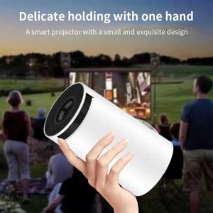 HY300 Pro Smart Mini Portable Projector Hot Sell Full Hd Android 12 Proyector 4K Wifi Outdoor LED Small Mobile Phone Projectors - Image 3
