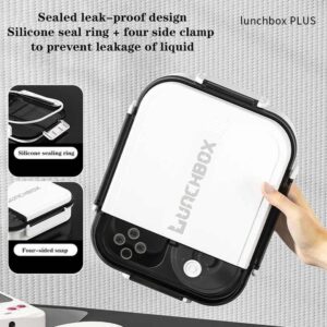 High Quality 304 Stainless Steel Compartment metal lunch box microwave friendly portable Lunch Box Bring spoons and chopsticks - Image 5