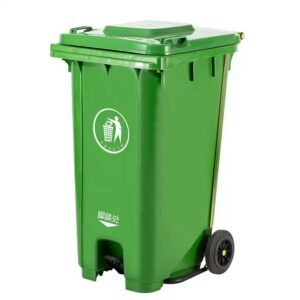 Foot pedal recycle waste bins 120 lite wholesale plastic trash cans wheeled garbage bin - Image 5