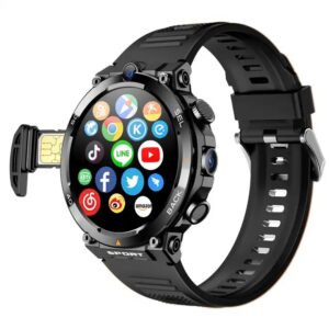 new arrival mobile 4G 5G smart watch H10 WiFi GPS dual camera video call NFC 4+64GB 900MAH battery Android men sport smart watch - Image 3