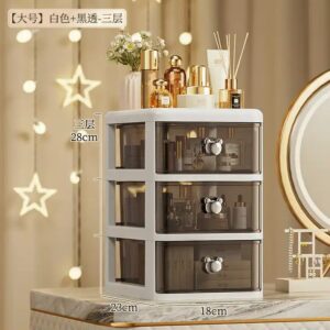 Desktop Makeup Organizer Lipstick Nail Polish Organizer Makeup Brush Holder Bathroom Skincare Cosmetic Storage - Image 1