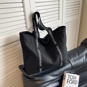 Branded Strap Printed logo Shopping Cotton Canvas Active Lifestyle Sporty Tote Bag for gym - Image 6