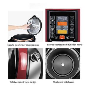 4L 5L 6L 8L Electric Pressure Cookers Aluminum Non Stick Coating Home Use Multicooker Smart Cookers Pressure - Image 5