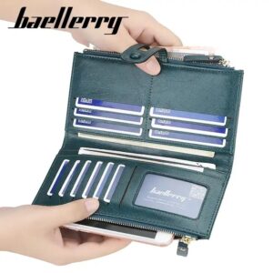 Women's Luxury Leather Wallet Zipper Closure Large Capacity Ladies Purses Clutch Soft PU Lining Long Length - Image 3