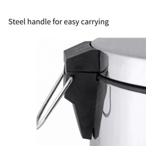 Hot Selling 3L 5L 12L Home Trash Can Kitchen Household Metal Dustbin Stainless Steel Pedal Dust Bin - Image 3