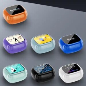 TWS WT-7 Earphone Wireless BT V8 Earbuds ANC Noise Cancelling Headphone In Ear Touch Screen Controls Headset - Image 3