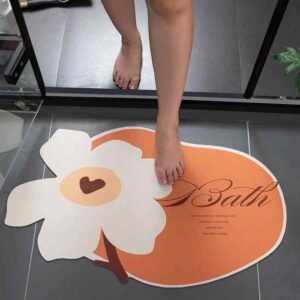 Absorbent Pad Toilet Door Quick-drying Bathroom Shower antislip diatomite bath mat - Image 6