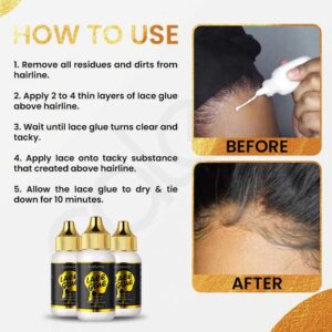 Hair Lace Front Glue Waterproof Wig Glue Strong Hold Hair Lace Glue - Image 6