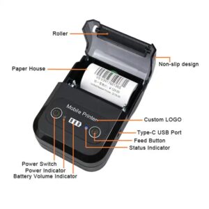 Android Portable Receipt Printer Machine Impresoras Multifuncional Dot Matrix Receipt Printer - Image 5