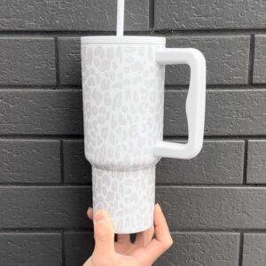 40 oz Adventure stainless steel double wall vacuum insulated cup travel coffee mug 40oz tumbler with lid handle - Image 4