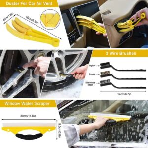 20PCS Car Wash Clean Kit High Quality Detailing Brush Kit Car Cleaning - Image 5