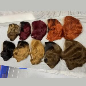 Ombre Short Bob Pixie Cut Wig Straight Human Hair Wigs 13x4 Transparent Lace Highlight Straight Pixie Cut Wig - Image 7