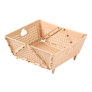 Plastic Collapsible Colander - Foldable Drain Basket With Resting Feet - Kitchen Food Strainer - Space-Saving Easy To Use - Image 7