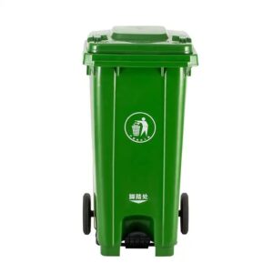 Foot pedal recycle waste bins 120 lite wholesale plastic trash cans wheeled garbage bin - Image 4
