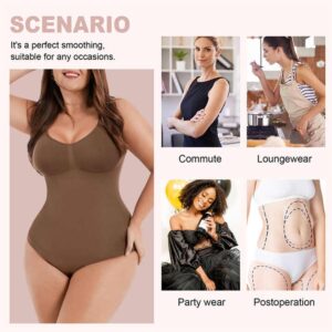 shapewear one piece bodysuit shapewear high compression thong shapewear for women tummy control - Image 7