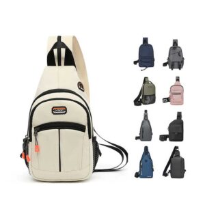Waist Sling Bag Multipurpose Waterproof Nylon Large Capacity USB Fitness Chest Bag Fanny Pack For Men Sport - Image 7
