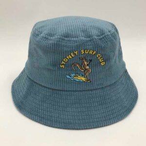 Corduroy Bucket Hat With Custom Embroidery Logo Design Outdoor And Surf Hats - Image 6