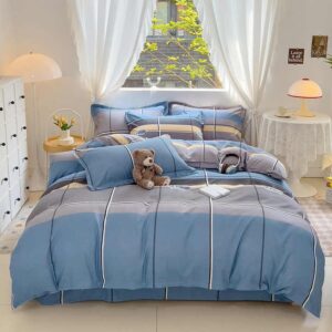 4 Pcs Bedding Set Twin Full Queen King Size 200 count Print Microfiber Bed Sheet - Image 5
