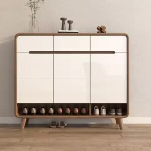 Shoes Cabinet Rack Living Room Entryway Panel Furniture Bench Shoe Rack - Image 5