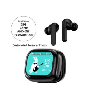 TWS WT-7 Earphone Wireless BT V8 Earbuds ANC Noise Cancelling Headphone In Ear Touch Screen Controls Headset - Image 7