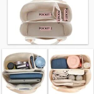 Eco-Friendly Canvas Official Bag For Office Lady Woman Canvas Tote Bag With Side Pocket - Image 6