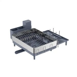 All-in-One Big Capacity Dish Drying Rack Kitchenware Holder Organizer with 360 Water Outlet Pipe - Image 5