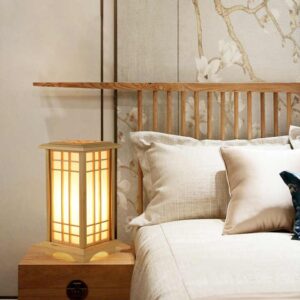 modern floor stand lamp wood light or bedside bedroom study designer floor lamp - Image 6