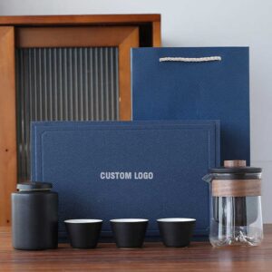 VIP customer business Gift set Tea set Gift box Teacups teapot teacups accompanied by hand custom logo travel set - Image 6