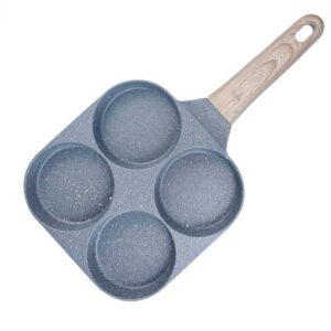 free non stick breakfast fry pan aluminum nonstick egg skillet square fry pan 4 in 1 steak beef cake fry pan 4 hole - Image 6