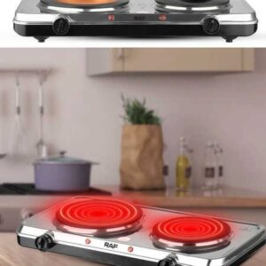 Multiple purposes independent heating regulation two-burner electric heating plate 5 power levels electric hot plate - Image 7