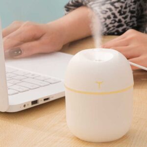 Portable 220ml Mini USB Desktop Humidifier with Colorful Lights Ultrasonic Home Air Aromatherapy for Car and Household Use - Image 5