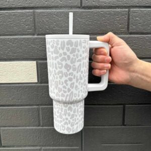 40 oz Adventure stainless steel double wall vacuum insulated cup travel coffee mug 40oz tumbler with lid handle - Image 6