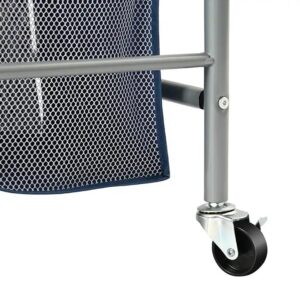 3 Bag Laundry Sorter Cart with Ironing Board,Laundry Hamper Sorter with Heavy Duty Rolling Wheels for Clothes Storage - Image 8