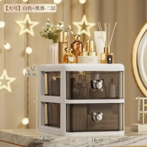 Desktop Makeup Organizer Lipstick Nail Polish Organizer Makeup Brush Holder Bathroom Skincare Cosmetic Storage - Image 4